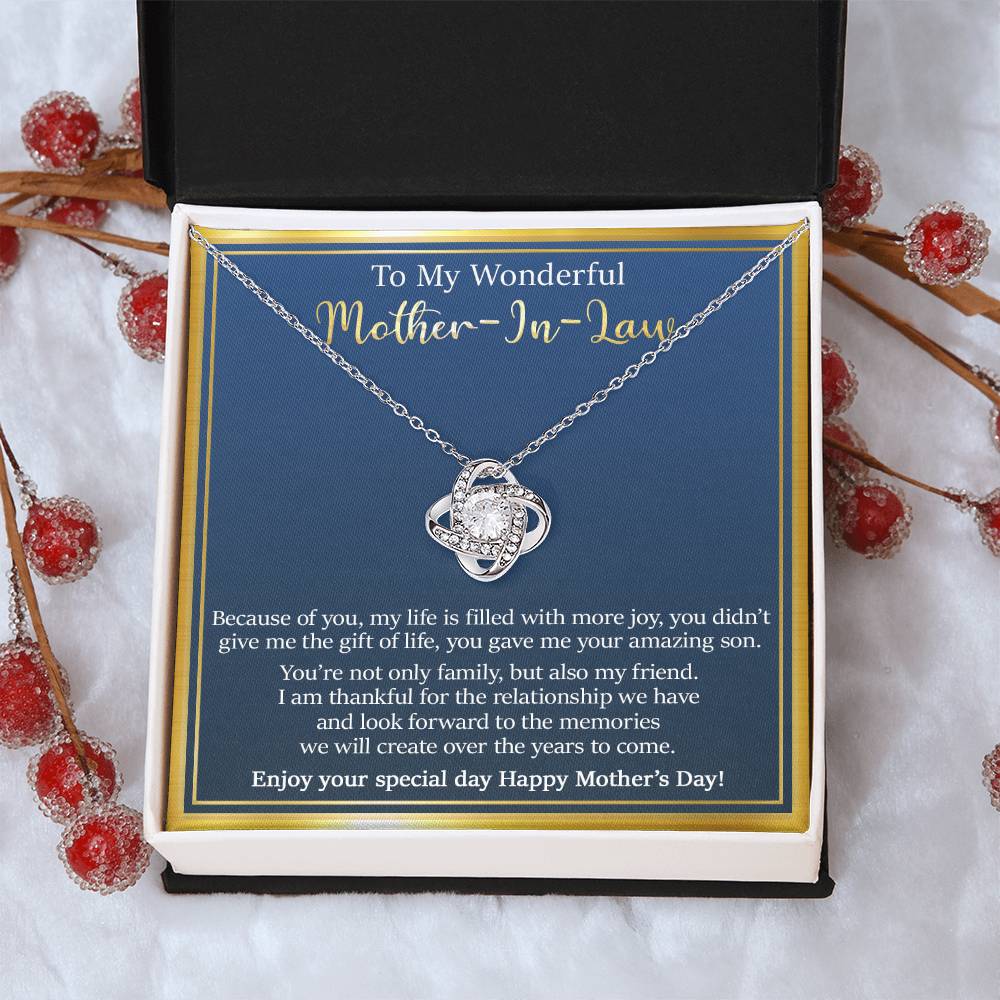 Gift For Mother-In-Law - The Memories - Love Knot Love Knot Necklace