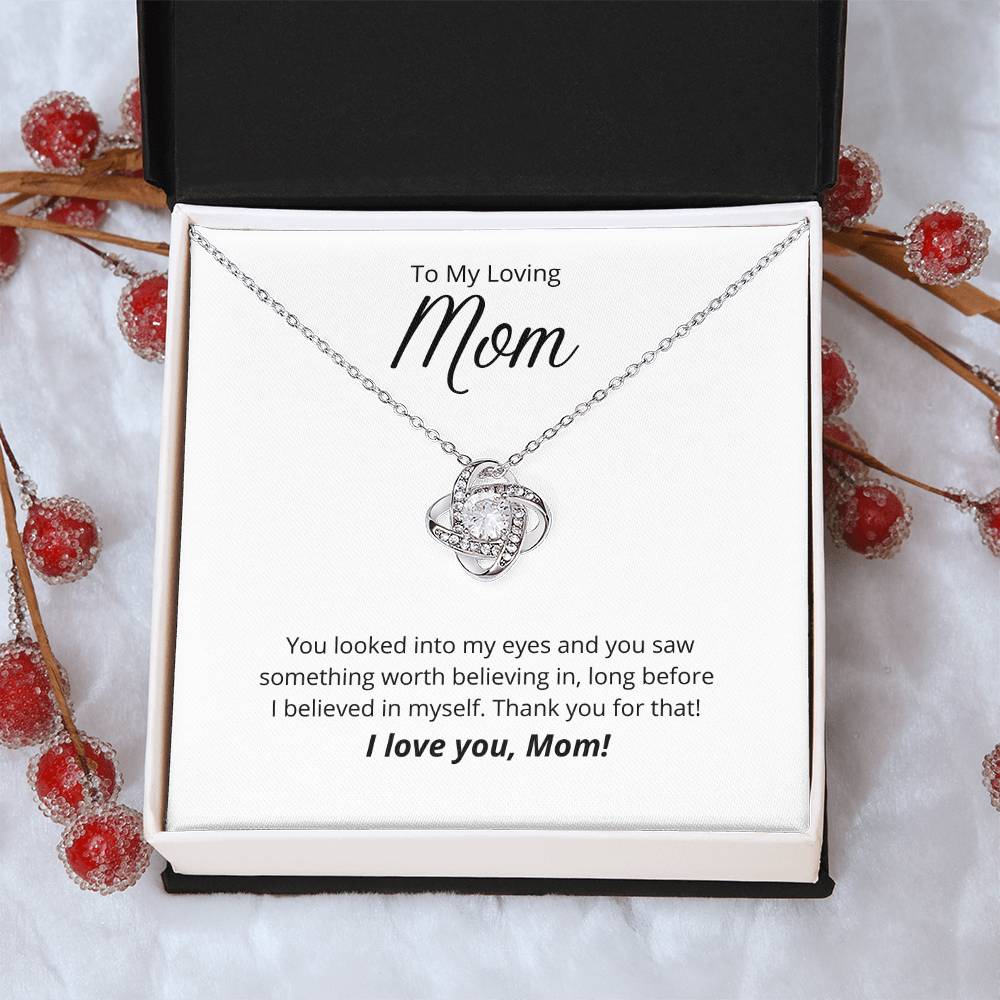 Thank You For Believing In Me ?? 1 Love Knot Necklace