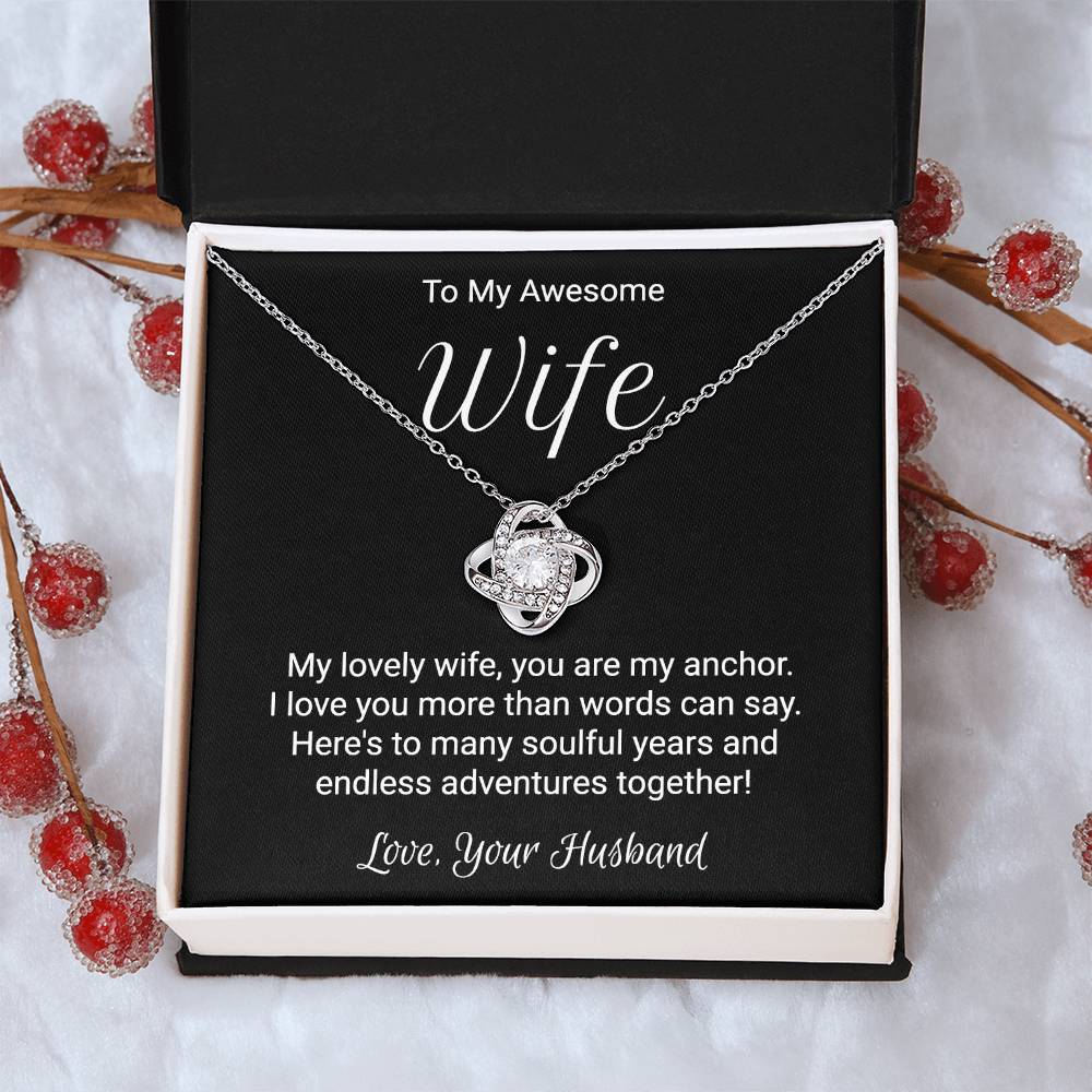 Unique Gift For Wife Love Knot Necklace