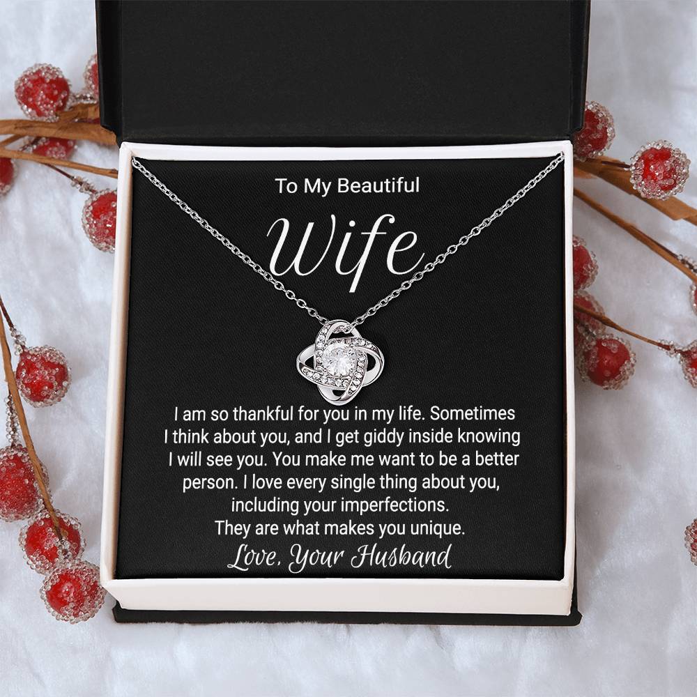 Gift For Wife Birthday - Love Knot Necklace Love Knot Necklace
