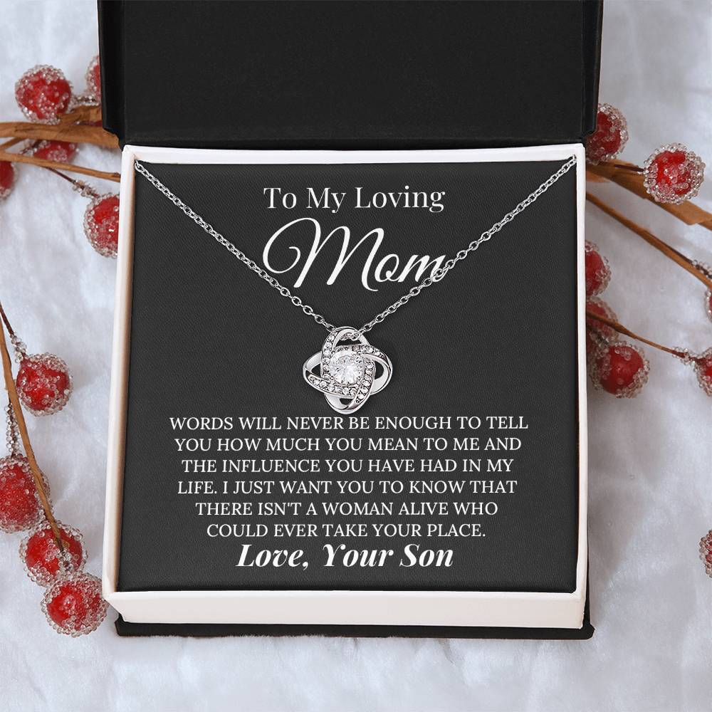 Heartfelt Mother's Day Gift For Mom Love Knot Necklace 1