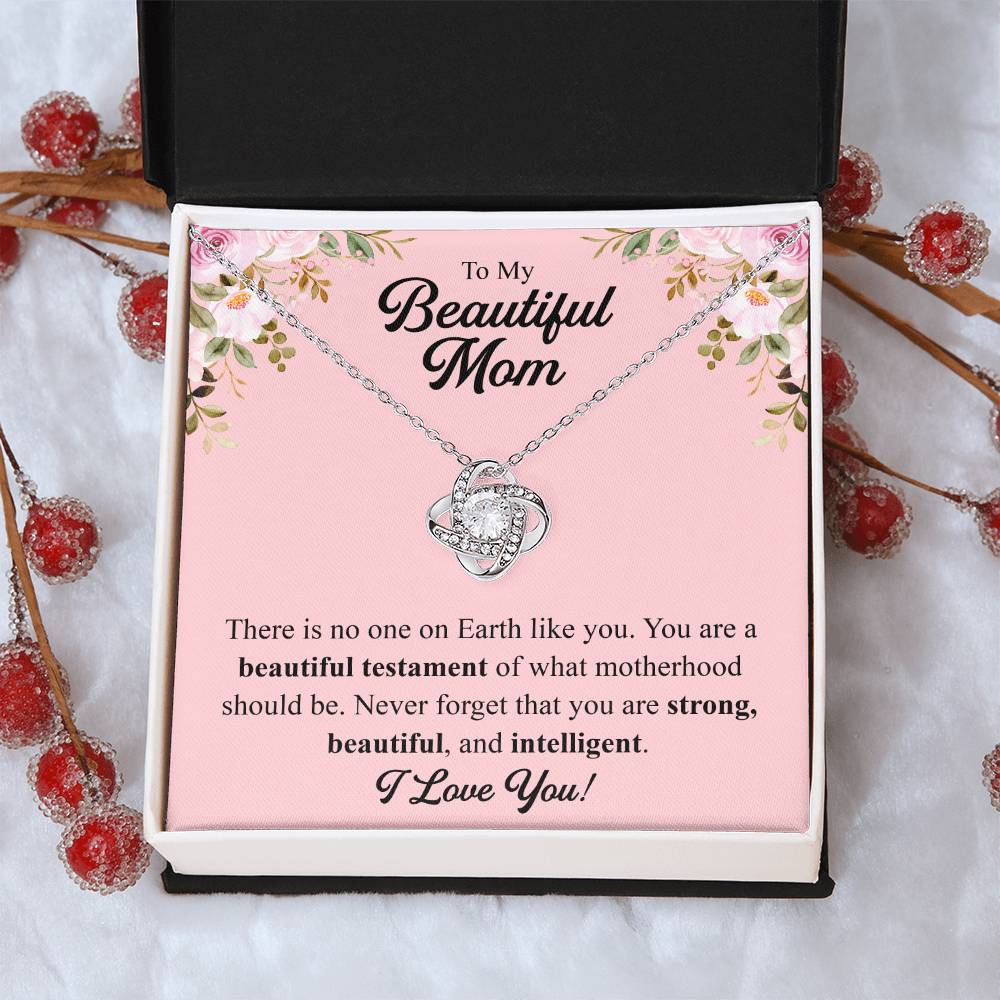 Mothers Day Gift From Daughter Mother Of The Groom Gift From Son Presents For Mom Birthday Sentimental Jewelry Necklace For Mom 2 Love Knot Necklace