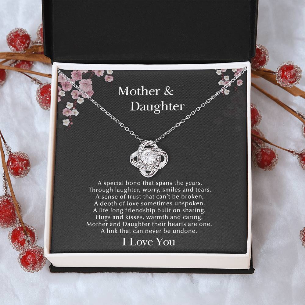 Mother & Daughte Love Knot Necklace