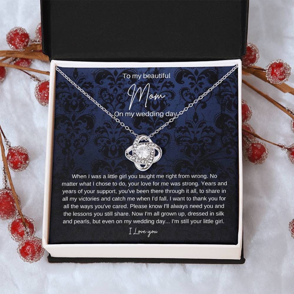 Mom Brid Love Knot Necklace