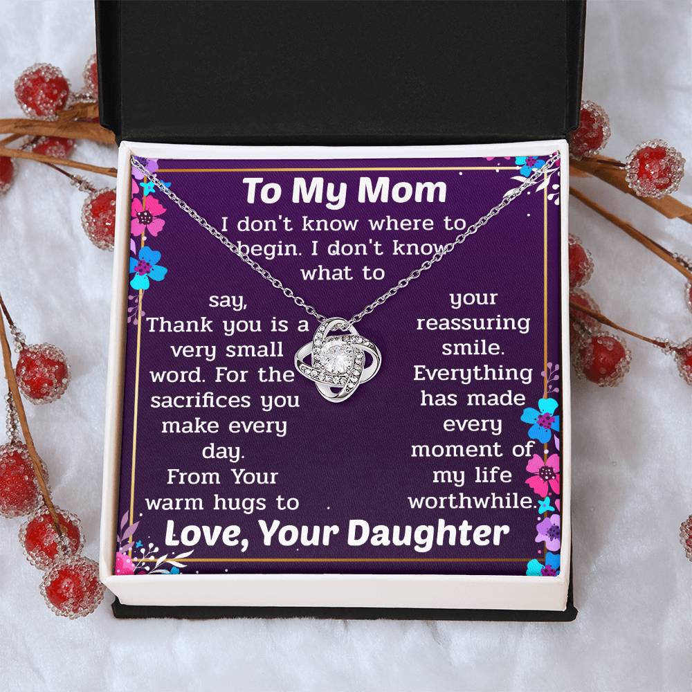 The Unique Necklace Gift For Love Love Knot Necklace