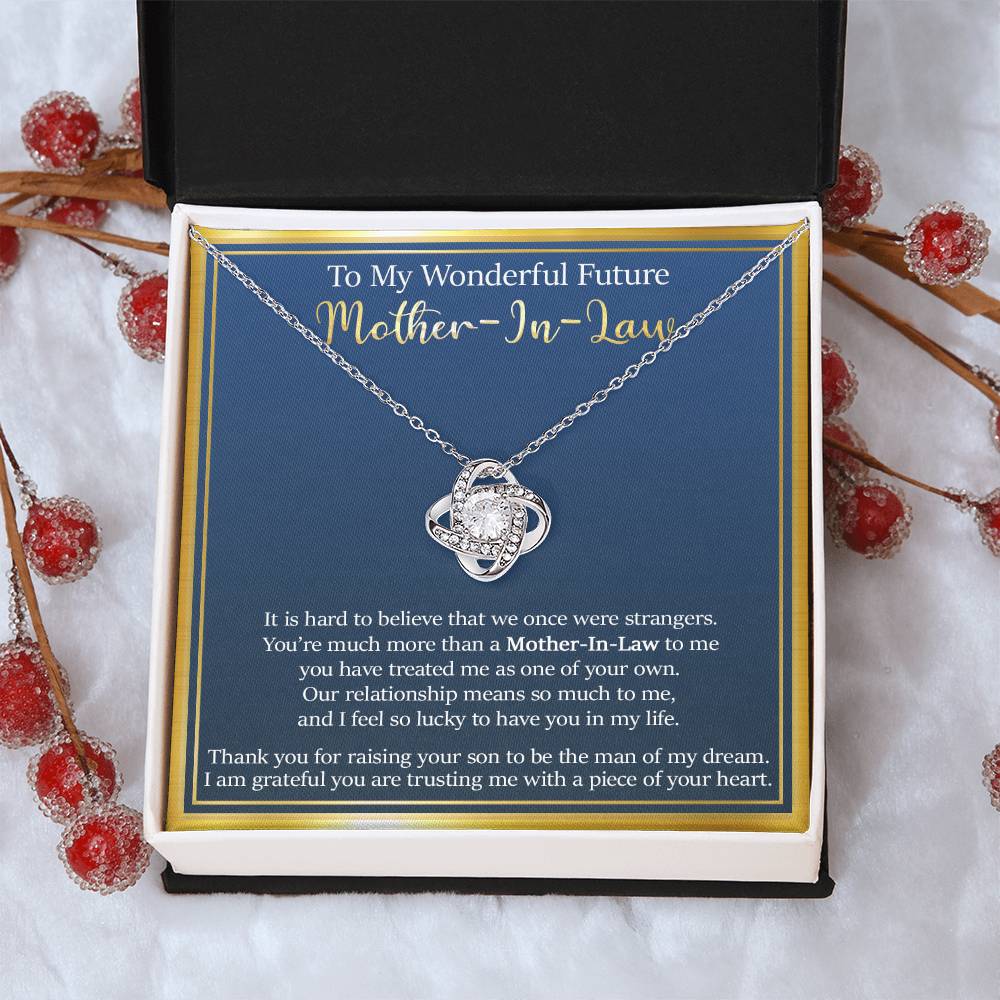 Gift For Future Mother-In-Law - So Lucky - Love Knot Love Knot Necklace