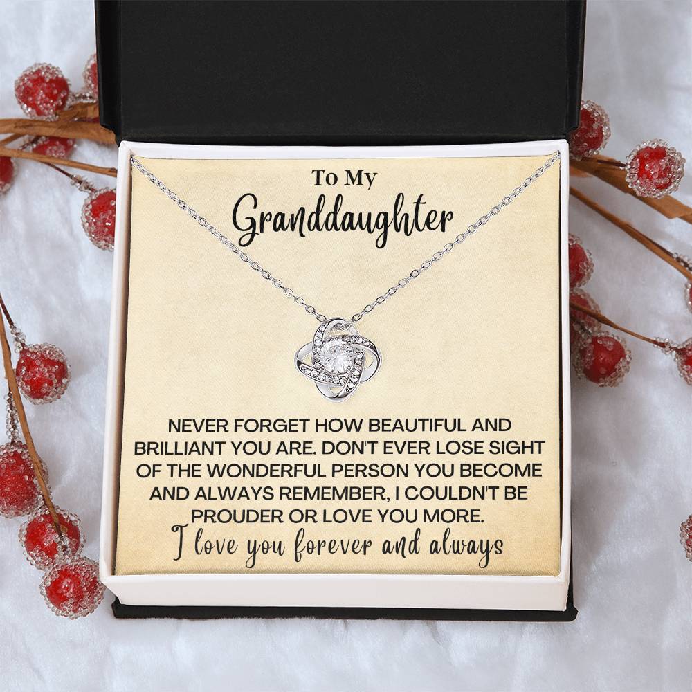 Just To Say I Love You Gd Love Knot Necklace
