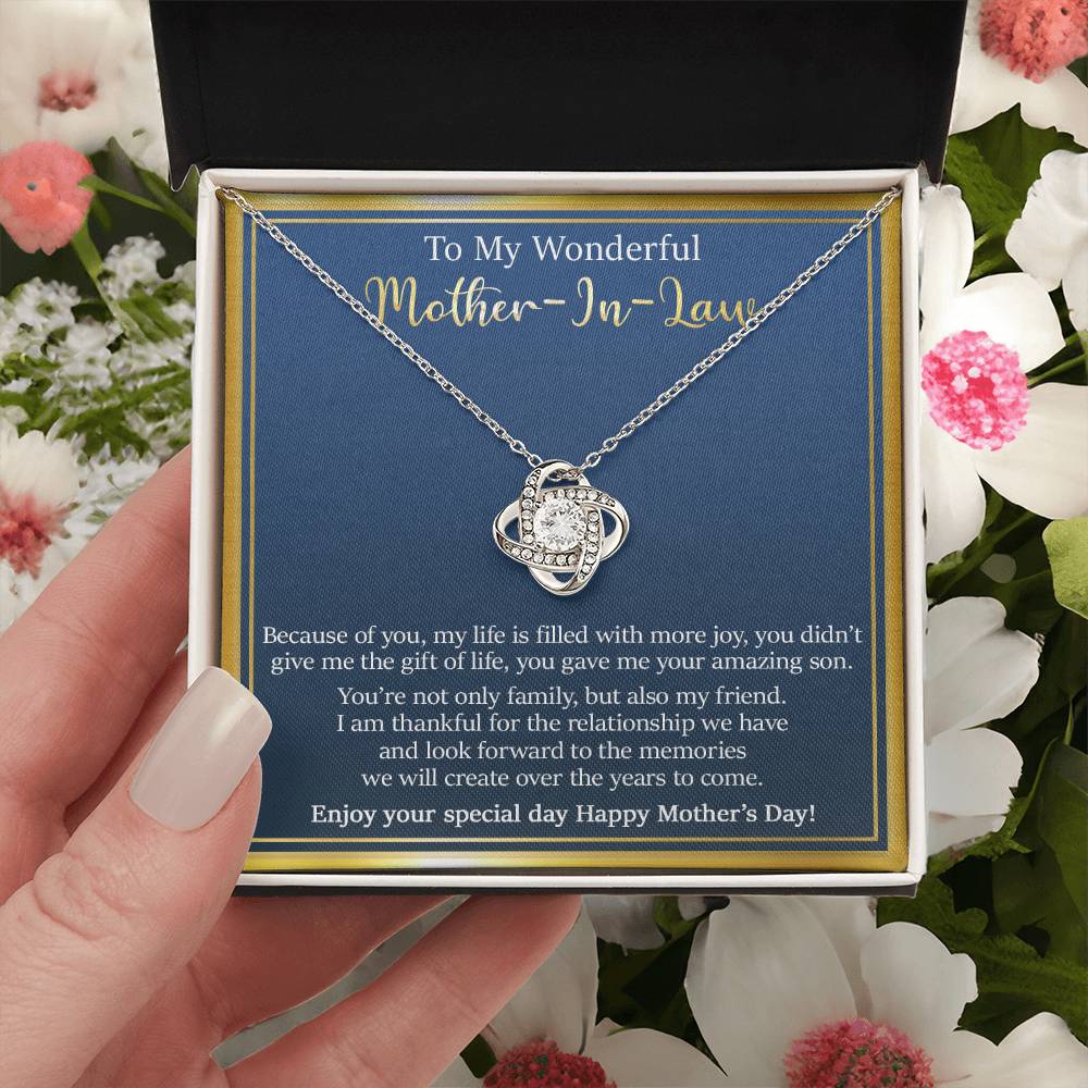 Gift For Mother-In-Law - The Memories - Love Knot Love Knot Necklace