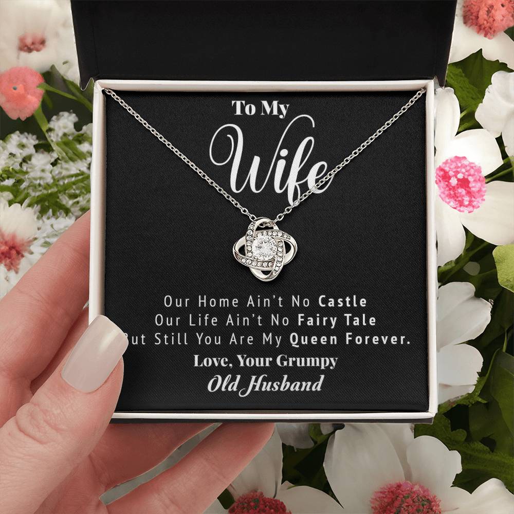 Love Your Grumpy H Love Knot Necklace