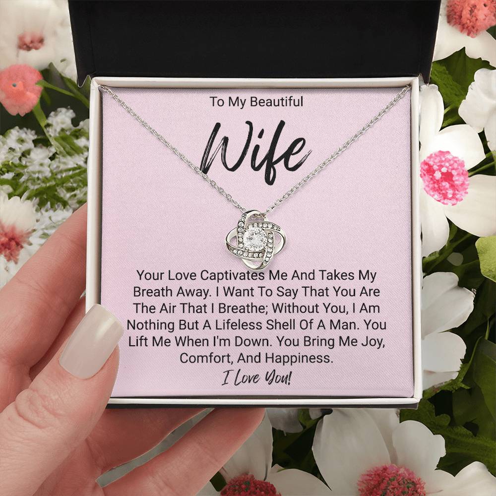 My Beautiful Wife - Love Knot Necklace Love Knot Necklace