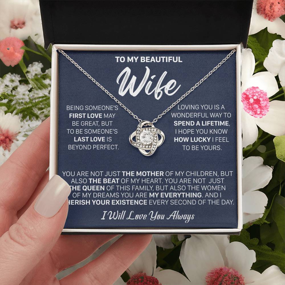 Gift For Wife - Being First The Mother Love Knot Necklace Love Knot Necklace