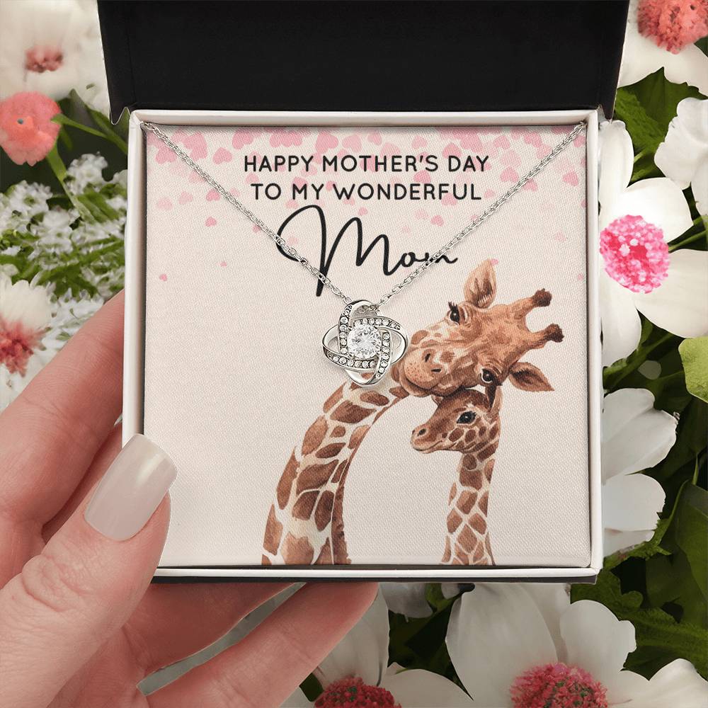 My Wonderful Mom - Love Knot Necklace Love Knot Necklace