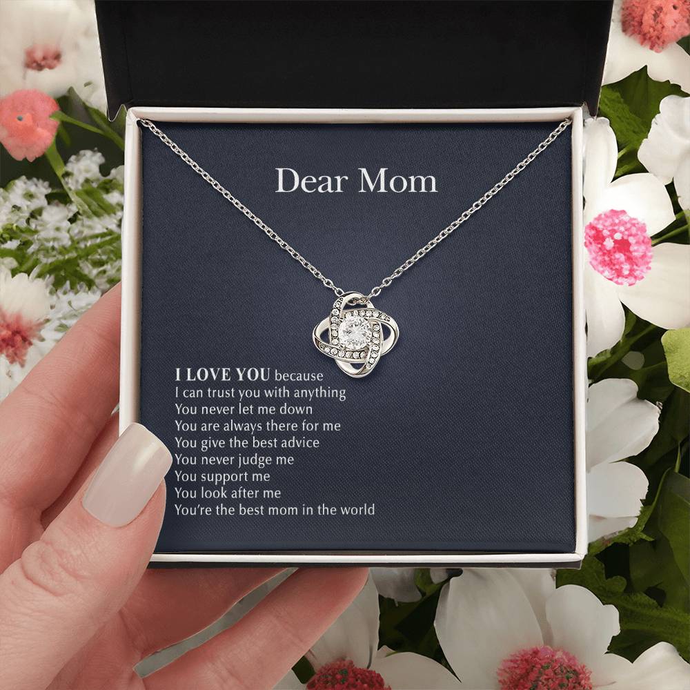 Always There For Me Love Knot Necklace