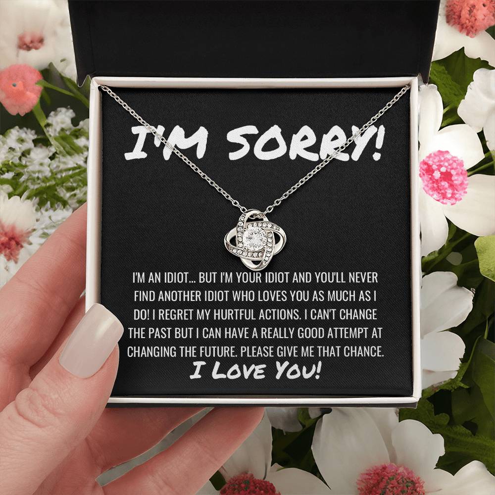 Sorry Apology Necklace 11 Love Knot Necklace