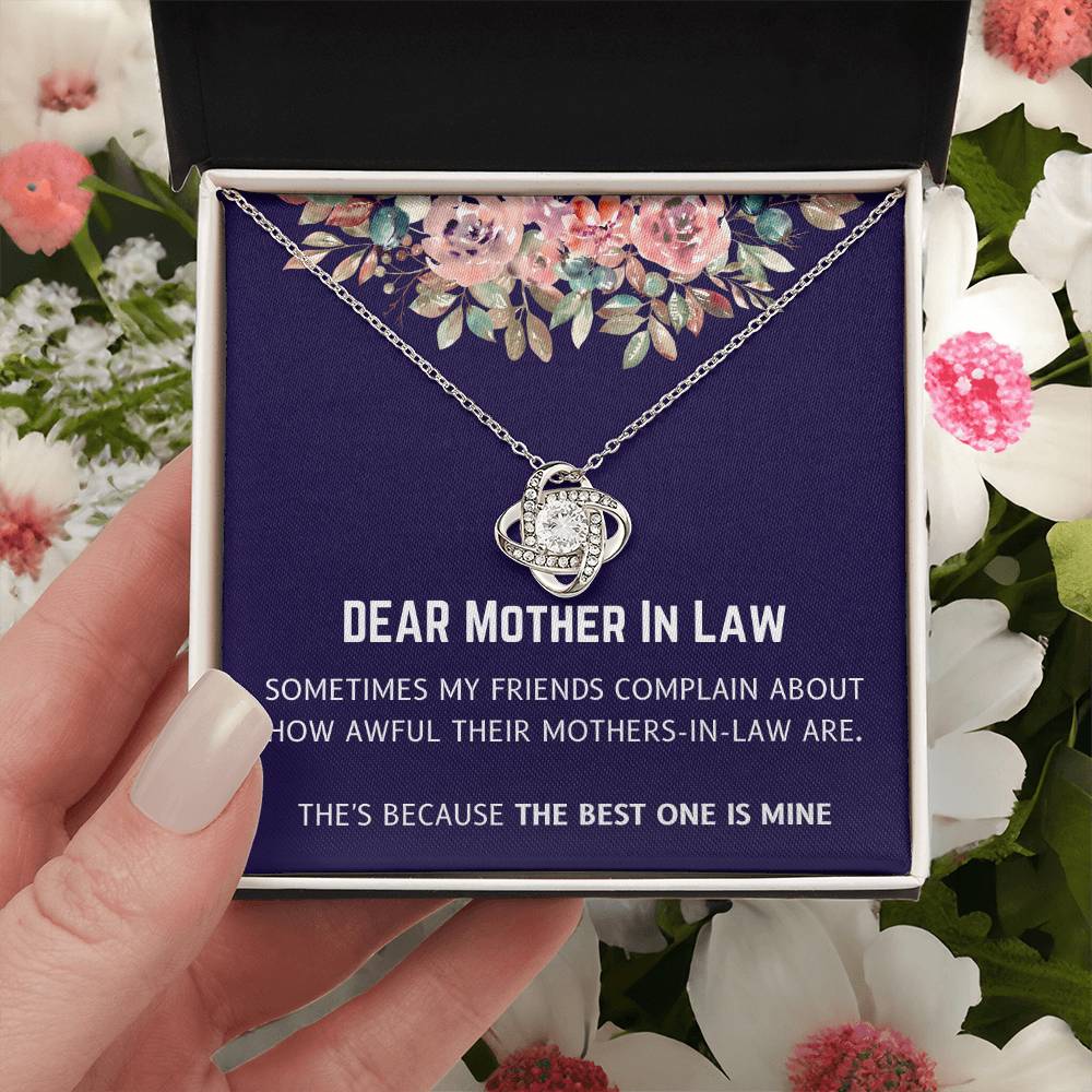 Best Mother In Law Is Mine Love Knot Necklace