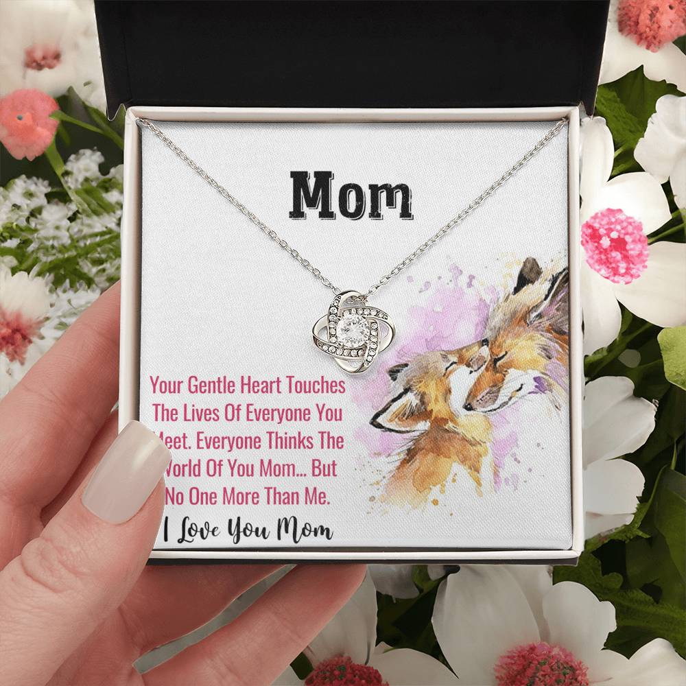 Mother's Day Mom's Birthday Or Just Time To Say I Love You Mom - 12 Love Knot Necklace