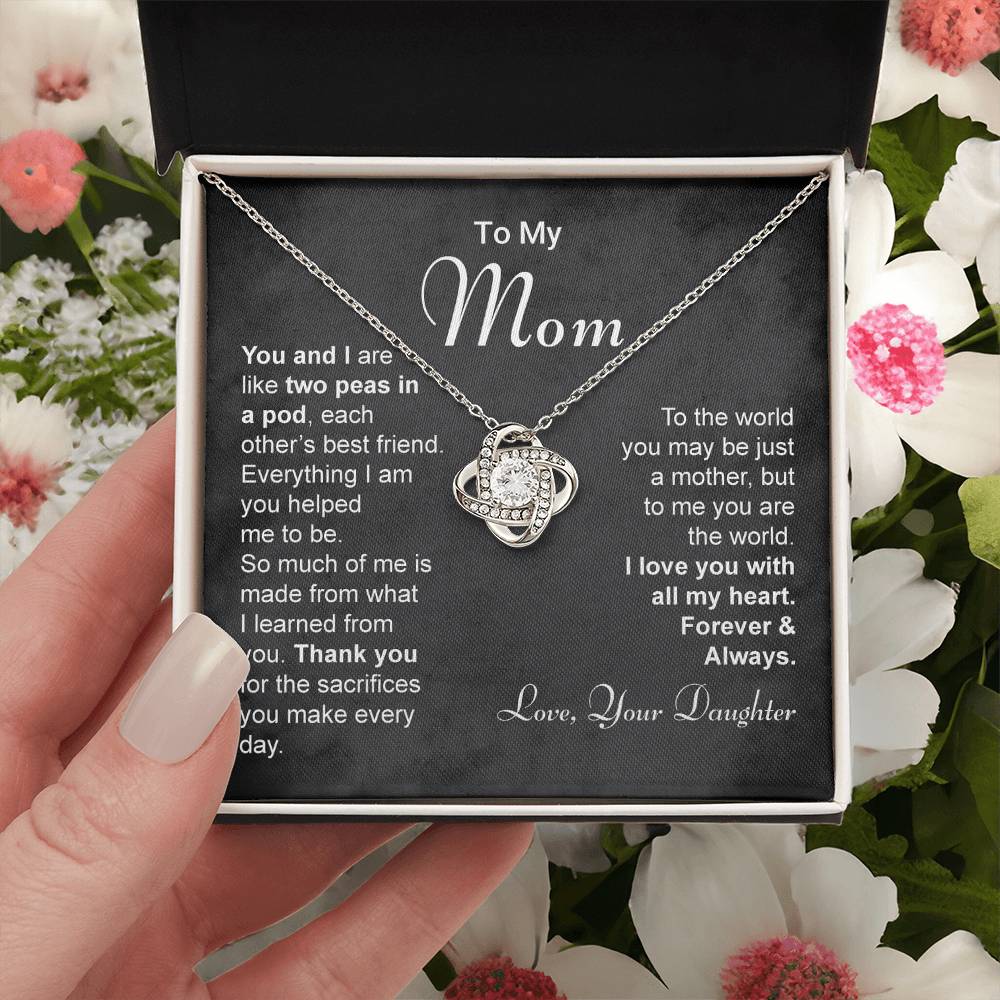 To My Mom The Love Knot Necklace Love Knot Necklace