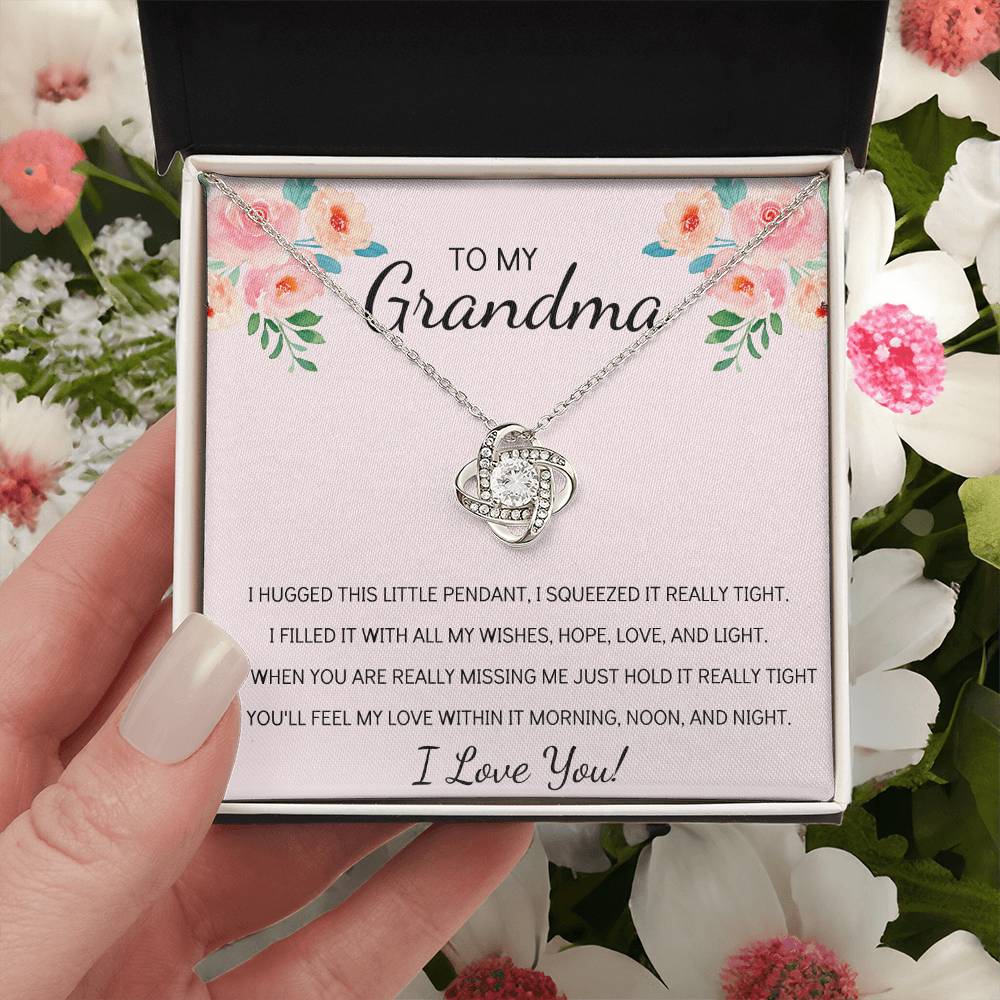 Grandma Necklace Gifts For Grandma From Granddaughter Or Grandson Mothers Day Gift Ideas For Grandma 1 Love Knot Necklace