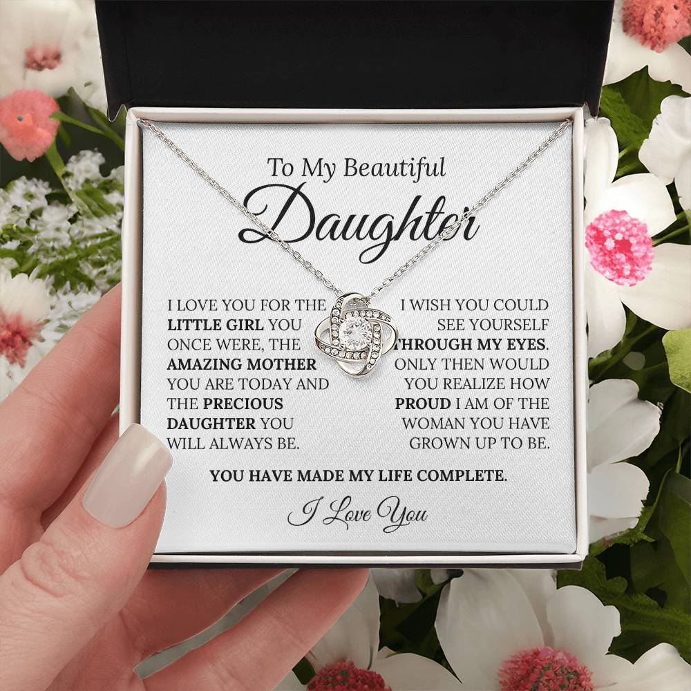 Heartfelt Mother's Day Gift For Daughter Love Knot Necklace