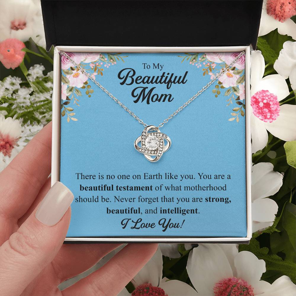 Mothers Day Gift From Daughter Mother Of The Groom Gift From Son Presents For Mom Birthday Sentimental Jewelry Necklace For Mom Love Knot Necklace