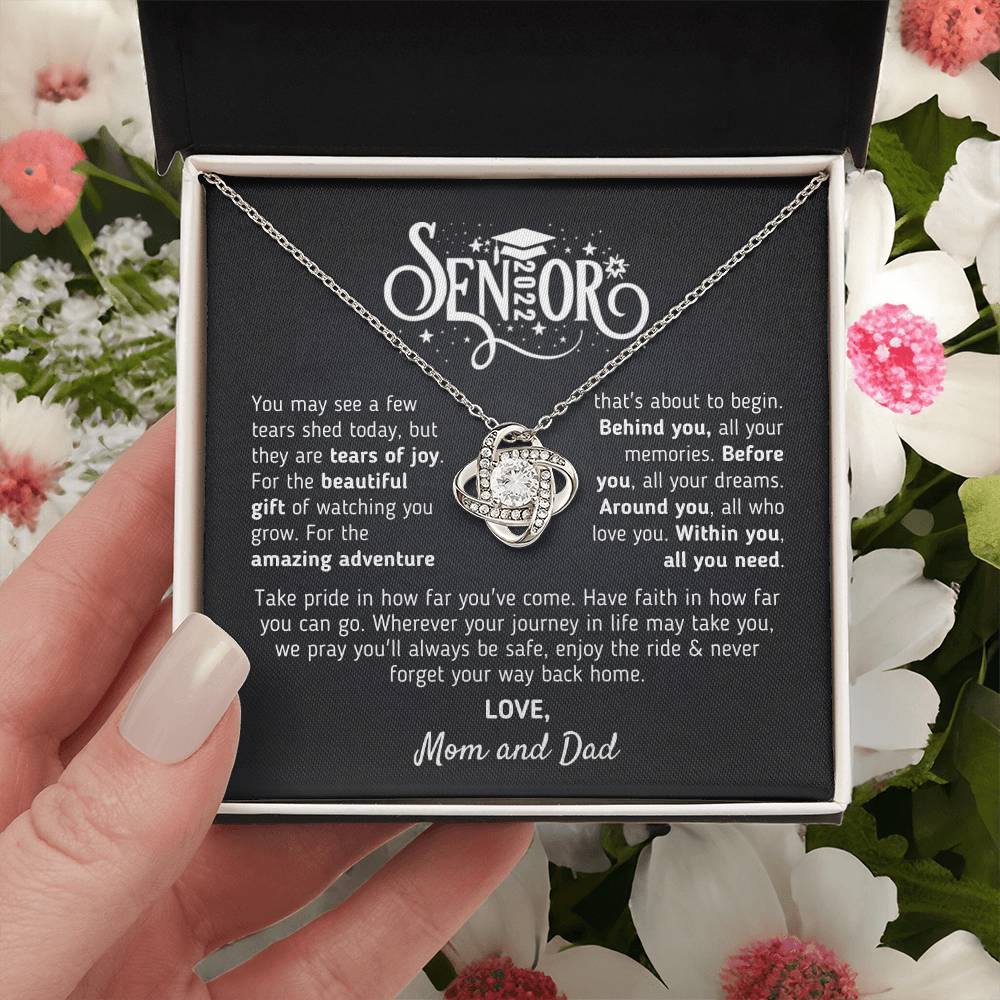 Graduation Gift For Senior 2022 Graduation Gift For Daughter From Mom And Dad Class Of 2022 Hight School College Grad Love Knot Necklace