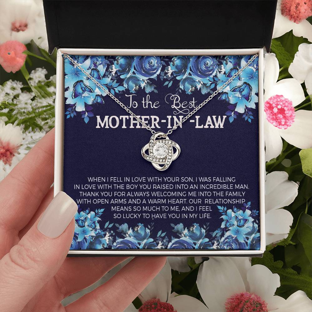 To The Best Mother-In- Love Knot Necklace