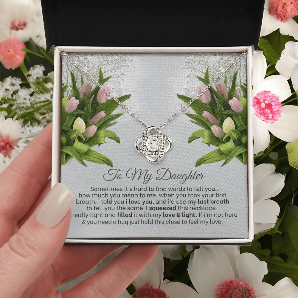 Love Knot Necklace For Daughter 3 Love Knot Necklace