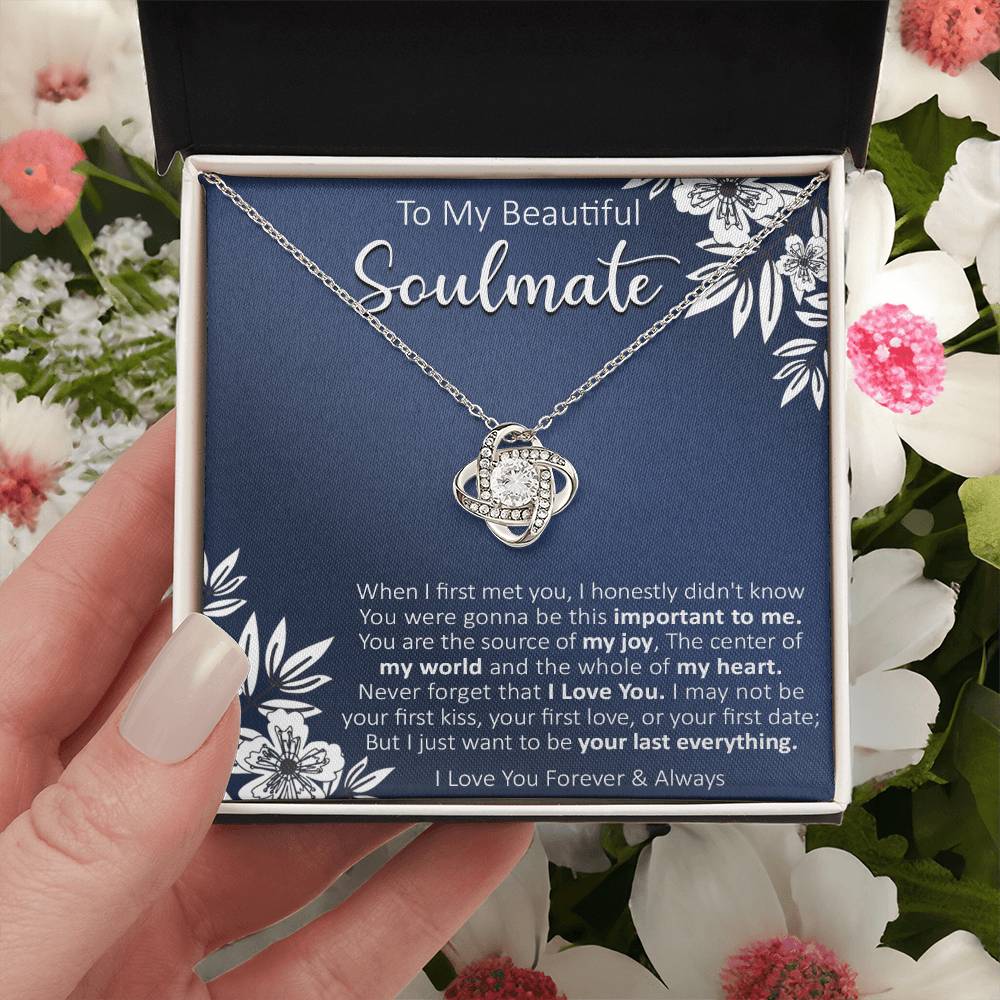 Gift For Your Soulmate - Your First Date - Love Knot Love Knot Necklace