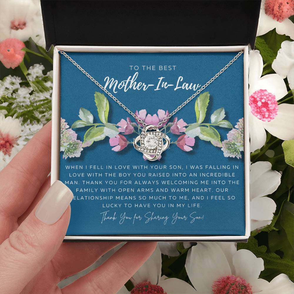Mother In Law Gift From Daughter In Law Mothers Day Gift For Mother-In-Law Gift For Mother In Law Mother-In-Law Necklace Love Knot Necklace