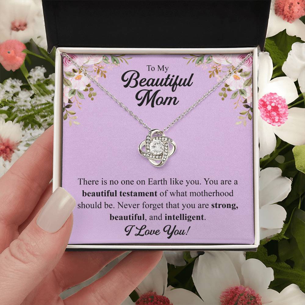 Mothers Day Gift From Daughter Mother Of The Groom Gift From Son Presents For Mom Birthday Sentimental Jewelry Necklace For Mom 1 Love Knot Necklace