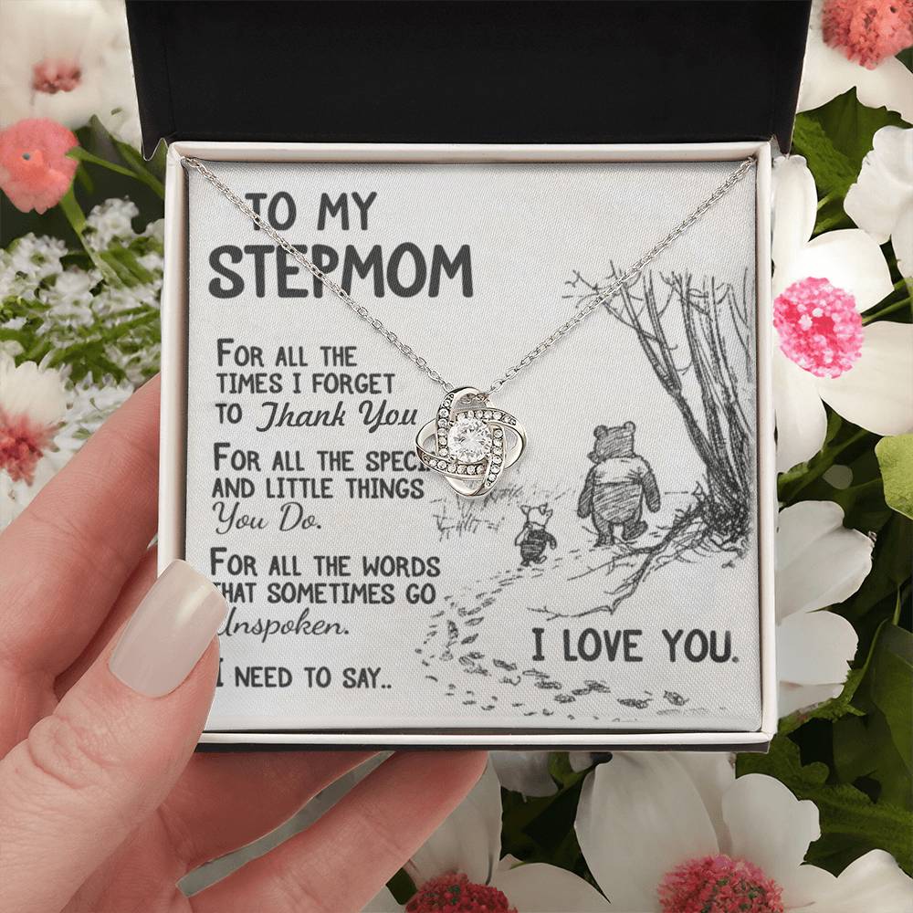 Meaningful Stepmom Bracelet Bonus Mom Bracelet Stepmom Birthday Gift Love Knot Necklace