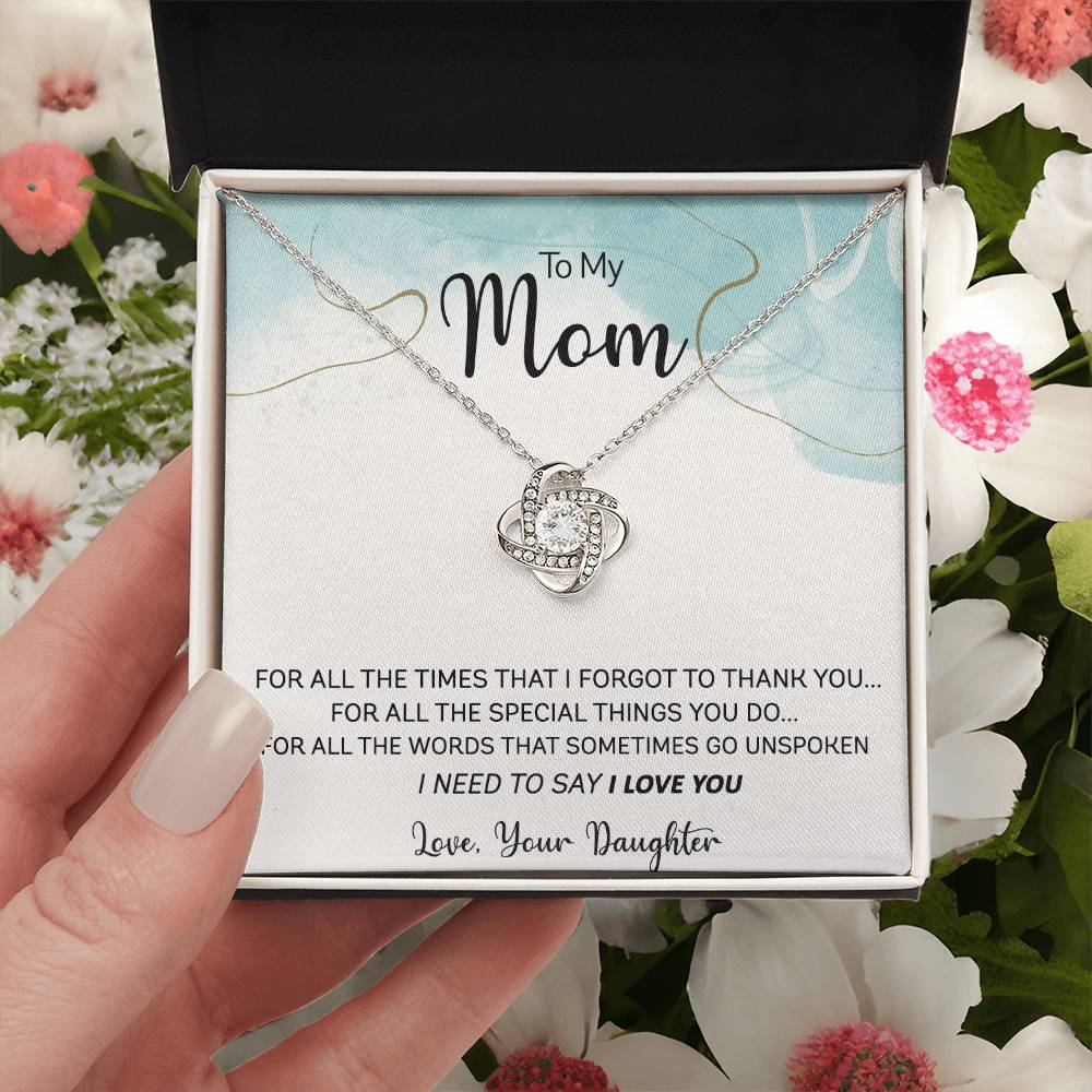 Gift For Mom - For All The Times Love Knot Necklace