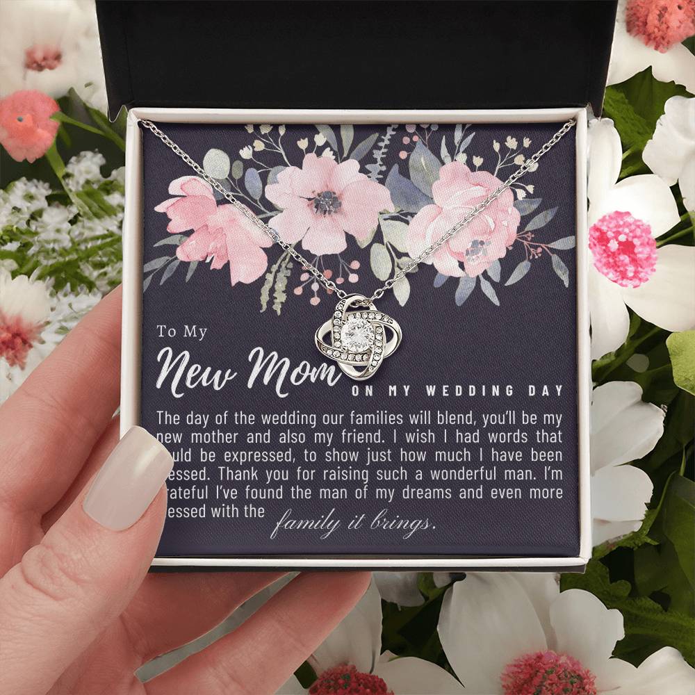 Mother In Law Wedding Gift Mother Of The Groom Gift From Bride Mom In Law Wedding Gift Mom In Law Gift From Bride Heartfelt Jewelr Love Knot Necklace