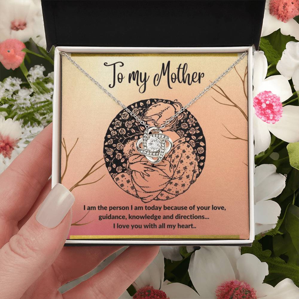 To My Mother - I Love You With All My He Love Knot Necklace