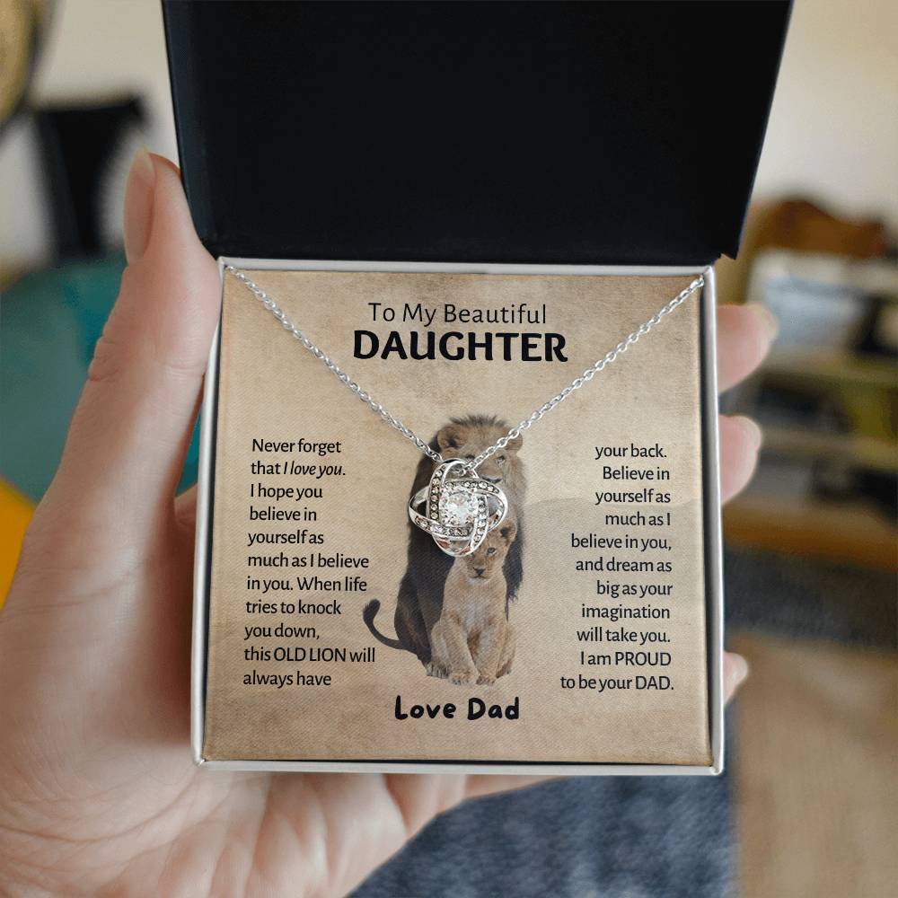 My Beautiful Daughter - Old Lion - Love Knot 1 Love Knot Necklace