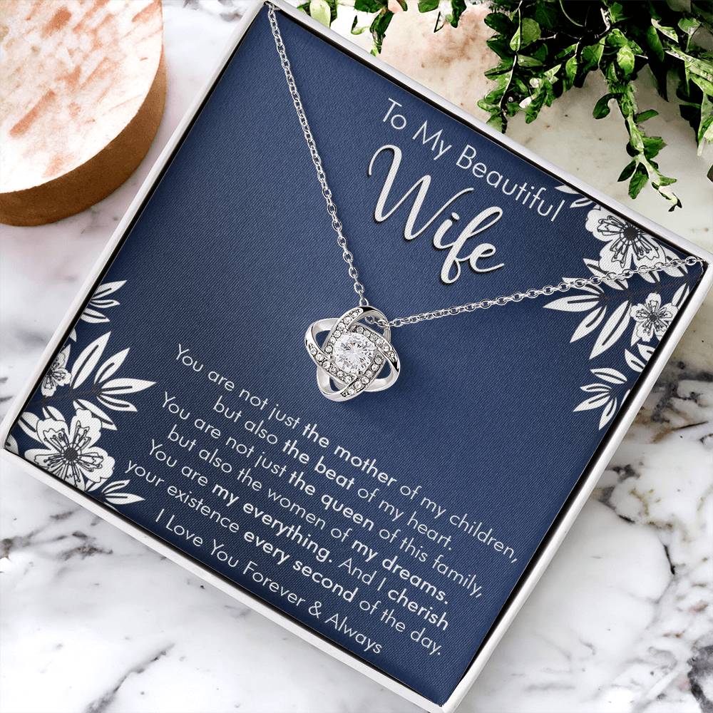 Gift For Wife - Every Second - Love Knot Love Knot Necklace