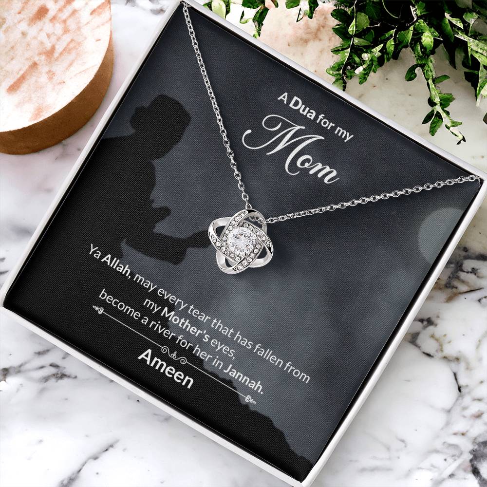 A Dua For My Mom Love Knot Necklace