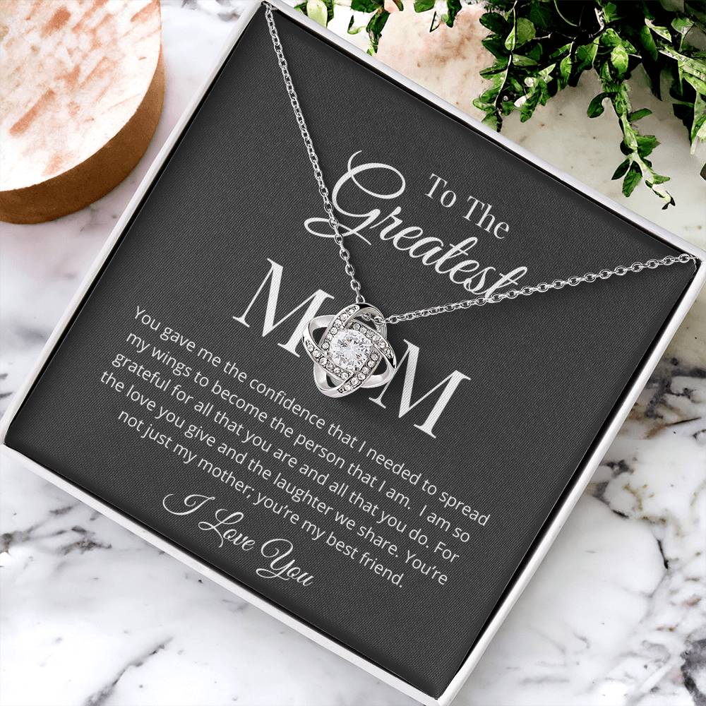 You Gave Me Confidence Love Knot Necklace