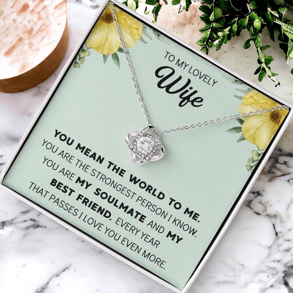 Silver Small Heart Cubic Zirconia Pendant Necklace Gift For Wife Sentimental Gifts For Mothers Day Gift For Wife Wife Anniversary Birthday Love Knot Necklace