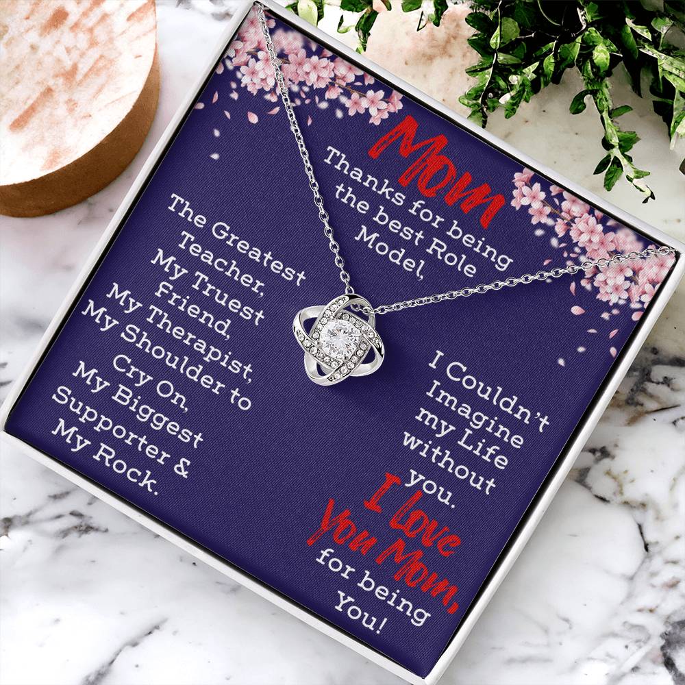 Necklace For Mom Love Knot Necklace