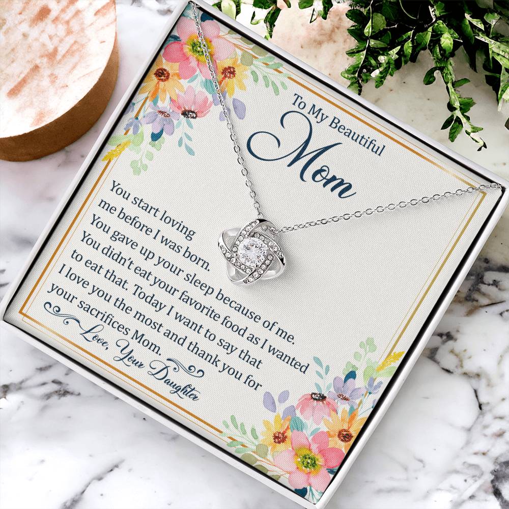 Mother's Day Happy Birthday Or Just To Say Love You Mom - 11 Love Knot Necklace