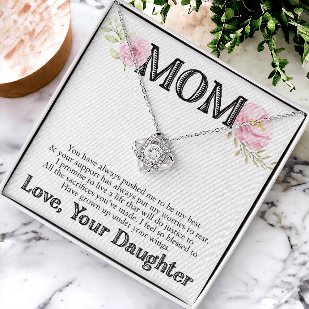 Gift For Mom - Love Knot Necklace 4 Love Knot Necklace