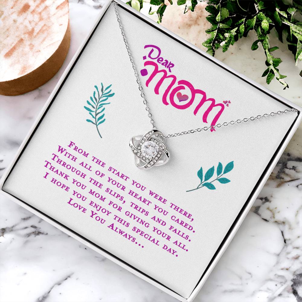 Gift For My Mom Love Knot Necklace