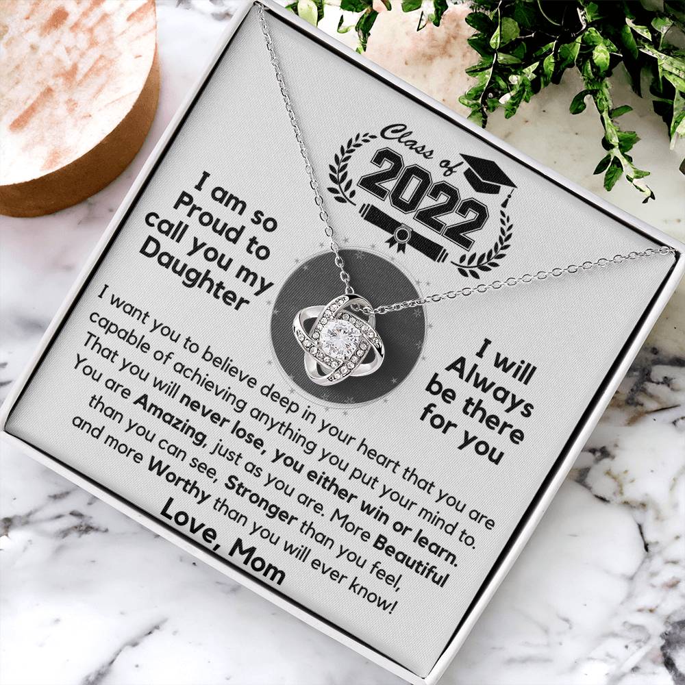 Just Released Class Of 2022 - Graduation Gift Necklace Fr Love Knot Necklace