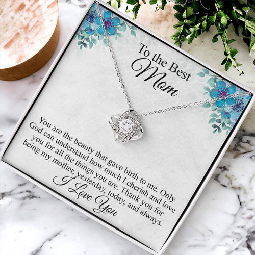 Mothers Day Gift Idea Mothers Day Necklaces For Mom From Daughter Mothers Day Gift From Daughter Gifts For Mom Birthday Gift From Son 1 Love Knot Necklace