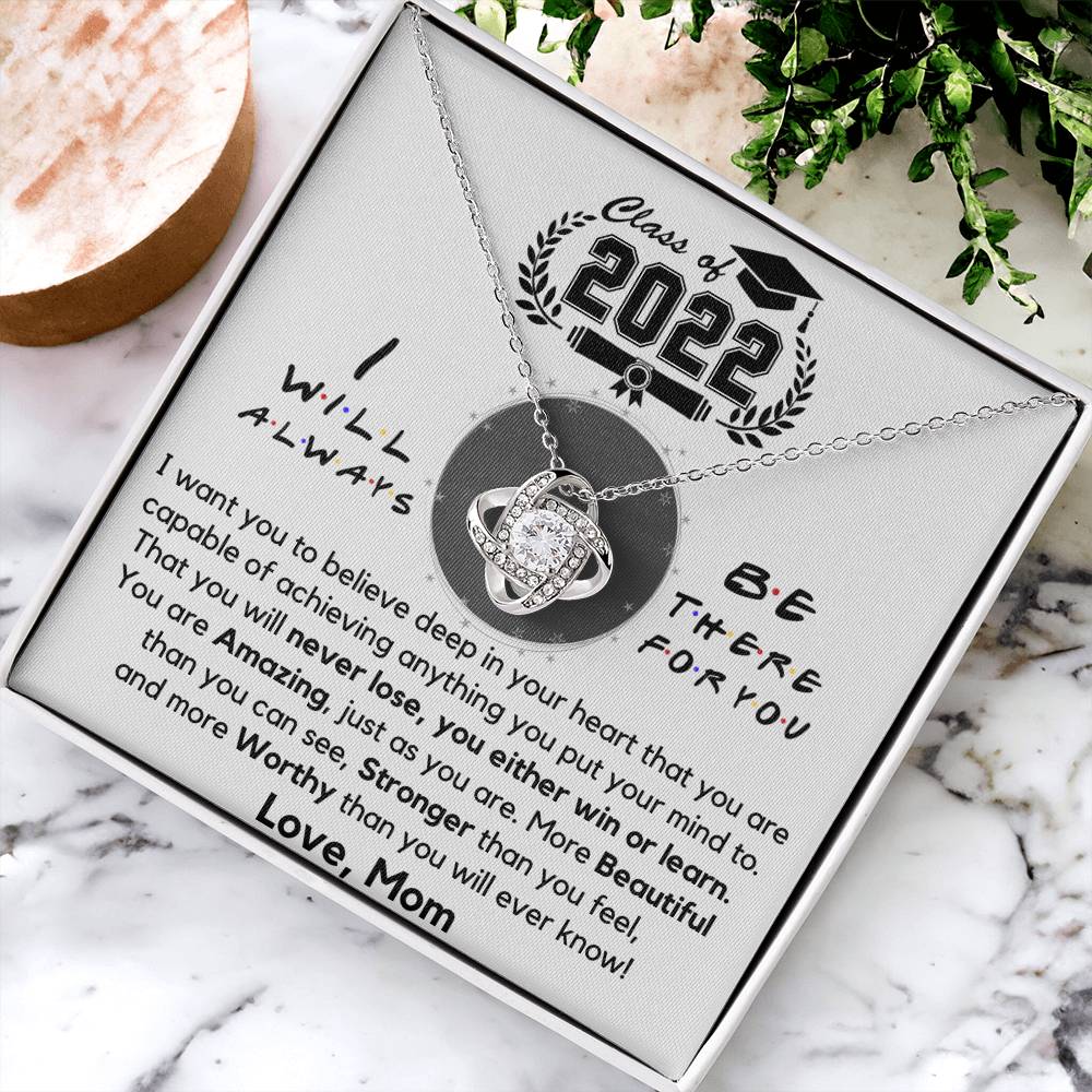 Graduation Gift For Daughter Daughter Graduation Necklace Daughter Gift Fr Love Knot Necklace