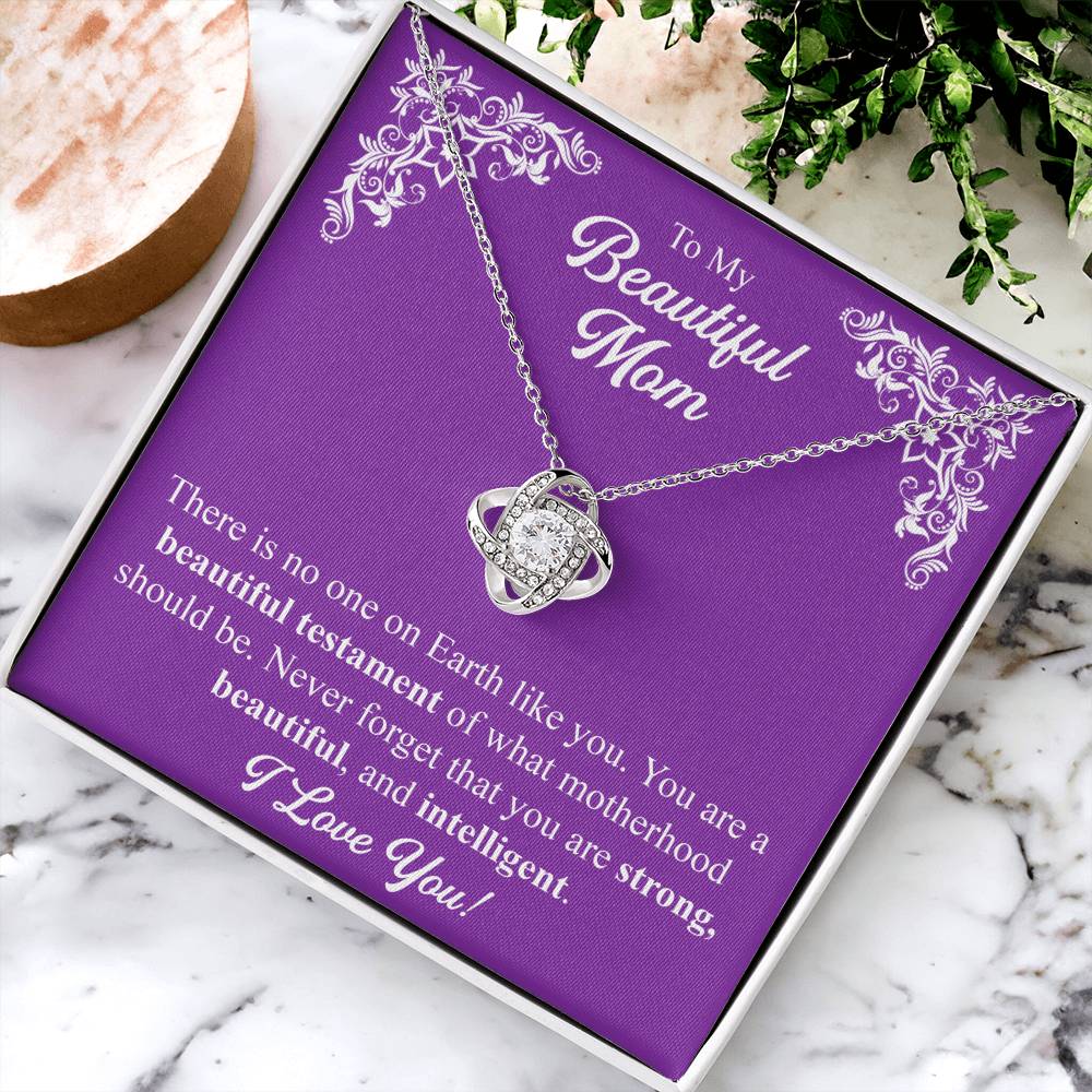 Mothers Day Gift From Daughter Mother Of The Groom Gift From Son Presents For Mom Birthday Sentimental Jewelry Necklace For Mom 4 Love Knot Necklace