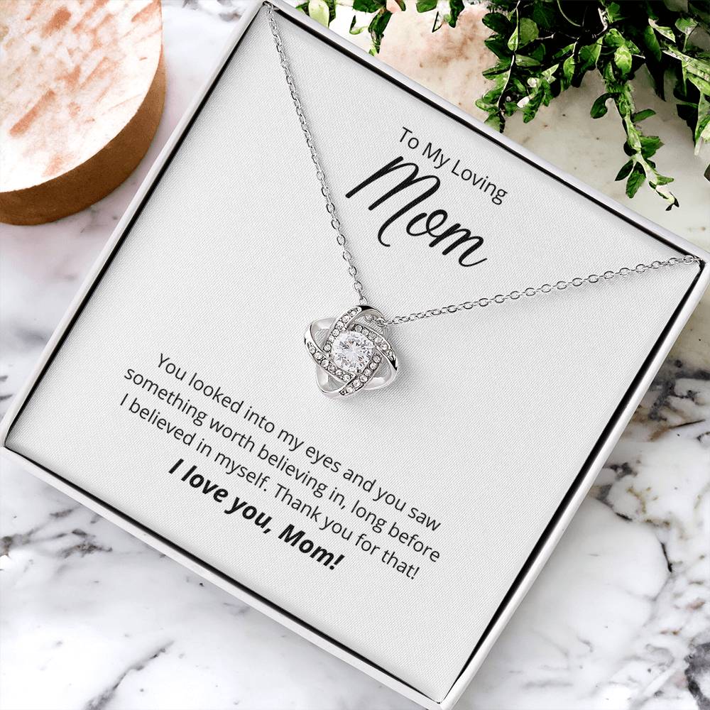 Thank You For Believing In Me ?? 1 Love Knot Necklace