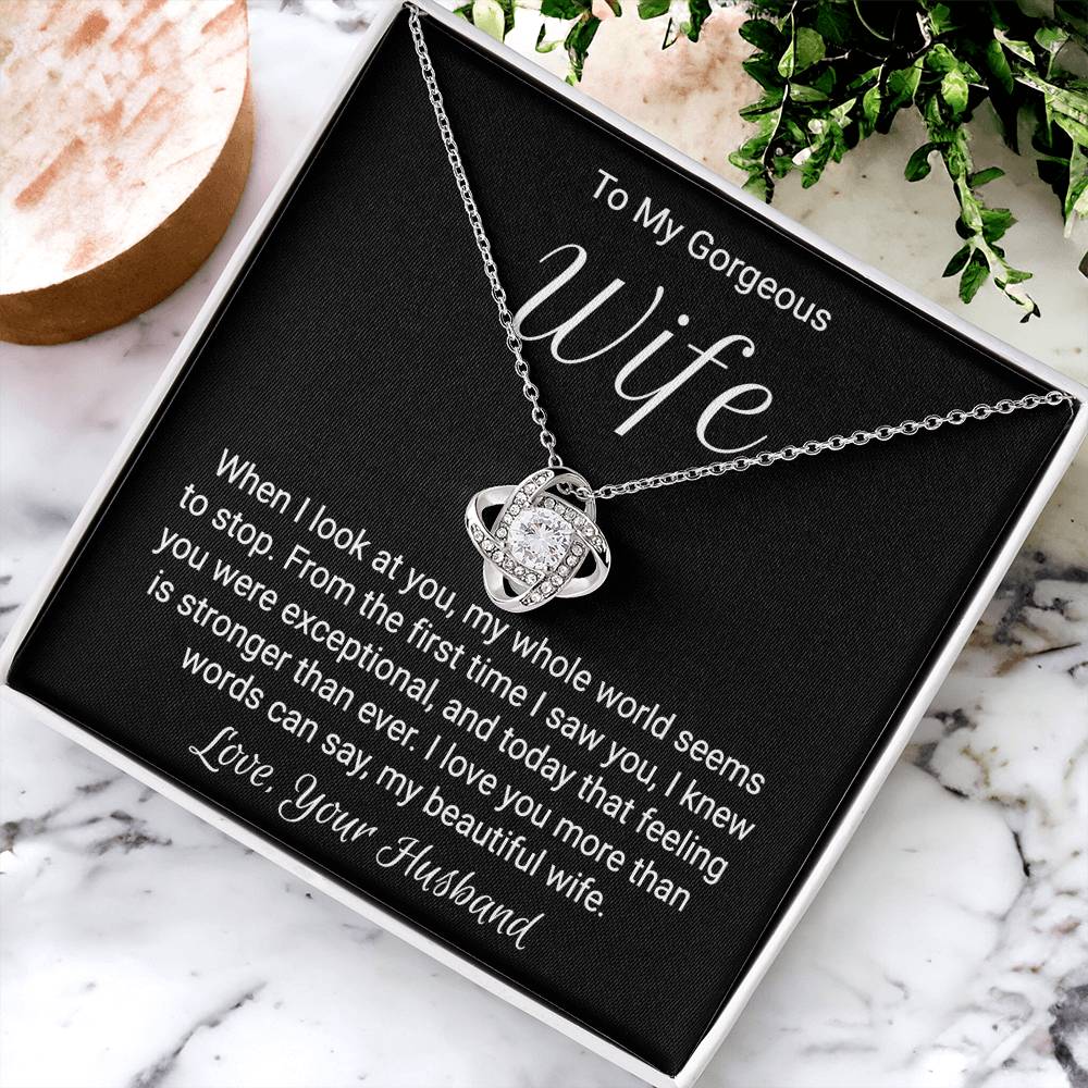 Gift For Wife Birthday - Love Knot Necklace