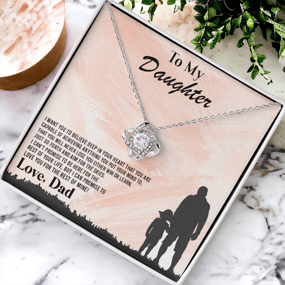 I Want You To Believe Deep In Your Heart ?? Love Knot Necklace